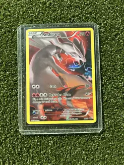 Pokemon Reshiram XY74 Full Art Black Star Promo Holo TCG Card 2015 MP - Image 3