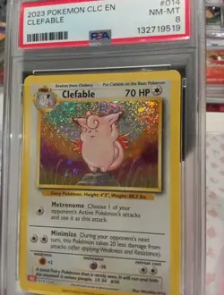 PSA 8 Clefable 014/034 Classic Collection English Holo Graded Pokemon Card - Image 1