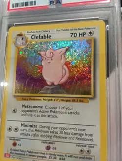 PSA 8 Clefable 014/034 Classic Collection English Holo Graded Pokemon Card - Image 2