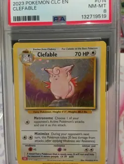 PSA 8 Clefable 014/034 Classic Collection English Holo Graded Pokemon Card - Image 3
