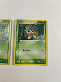 Seedot 60/100 LP Reverse Holo Stamped Pokemon TCG Card ex Crystal Guardians X2 - Image 2