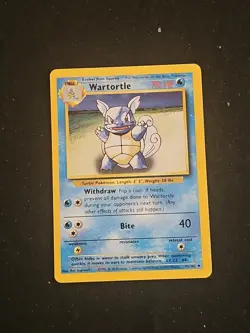 Pokemon TCG Wartortle Base Set Unlimited Uncommon Card 42/102 LP - Image 1