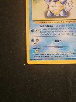 Pokemon TCG Wartortle Base Set Unlimited Uncommon Card 42/102 LP - Image 4