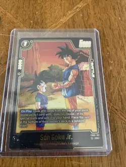 Son Goku Jr. FB08-102 Alternate Art Saiyan's Pride Dragon Ball English Card - Image 1