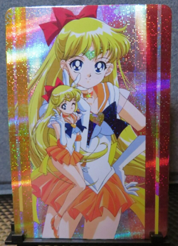 Minako Aino Sailor Moon Art Card Shiny Holo Glitter NM CCG Collectible Venus - Image 1