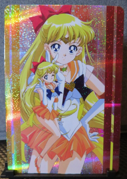 Minako Aino Sailor Moon Art Card Shiny Holo Glitter NM CCG Collectible Venus - Image 2