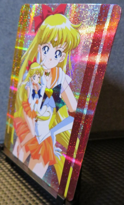 Minako Aino Sailor Moon Art Card Shiny Holo Glitter NM CCG Collectible Venus - Image 3
