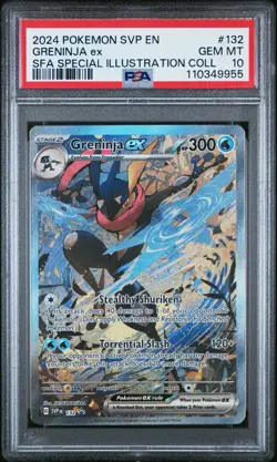 Greninja ex 132 Sv: Scarlet & Violet Promo Cards Holo PSA 10 - Image 1