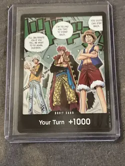 DON!! Card OP07 Trafalgar, Eustass Kid, Monkey One Piece Double Pack Vol 4 NM/M - Image 1