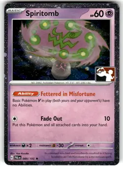 Spiritomb Rare Prize Pack Series Cards 089/193 NM - Image 1