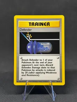 Defender 80/102 Pokemon Card TCG Base Set Vintage Pokemon Trading Card Game NM- - Image 1