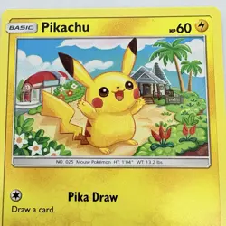 Pokemon TCG Pikachu 30/111 Common Crimson Invasion Pokemon Card 2017 - Image 3