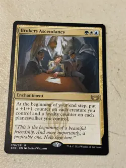 mtg Brokers Ascendancy, enchantment, Streets of New Capenna, unplayed - Image 1