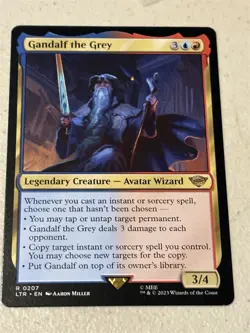 mtg Gandalf the Grey, Lord of the Rings, unplayed - Image 1