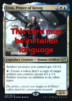 MTG URZA, PRINCE OF KROOG FOIL EXC - URZA, PRINCIPE DI KROOG 226 - BRO PRE - Image 1