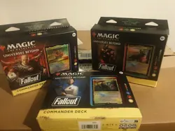 MTG: Fallout Bundle 3x Decks: Science! Scrappy Survivors & Hail Caesar.... - Image 1