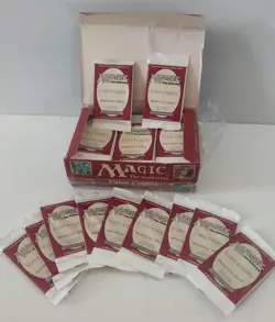 1X SEALED BOOSTER PACK BUSTINA MAGIC MTG FALLEN EMPIRES 1994 VINTAGE CHECK VIDEO - Image 1