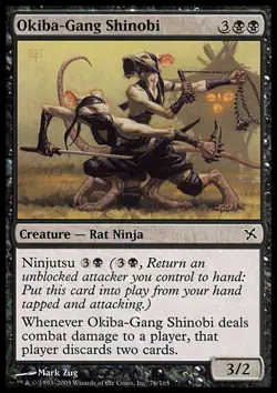 MTG OKIBA-GANG SHINOBI FOIL EXC - SHINOBI DELLA BANDA OKIBA - BOK - MAGIC - Image 1