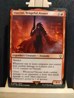 Vincent, Vengeful Atoner - Final Fantasy Commander - Rare - NM (see pics) MTG - Image 1