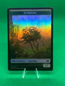 mtg 2x2 foil saproling / eldrazi scion token - Image 1