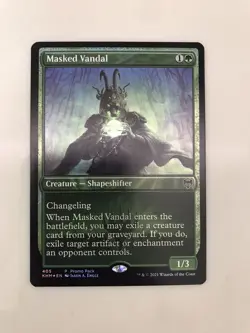 Masked Vandal Foil Promo Pack MTG Magic the Gathering Card NM Near Mint KHM - Image 1