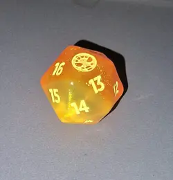 Magic the Gathering Marvel's Spider-Man Dice D20 MTG Orange - Image 1