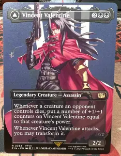 FIN0383 Vincent Valentine (Borderless) - Final Fantasy - Magic: The Gathering - Image 1