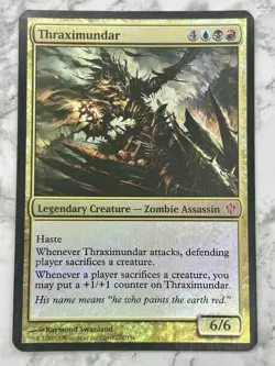 The Thraximundar - MTG OVERSIZED Foil Holo Magic The Gathering Card - LP - Image 1