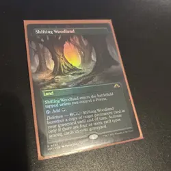 Shifting Woodland foil borderless MTG single, Modern Horizons 3, 0357 R - Image 1