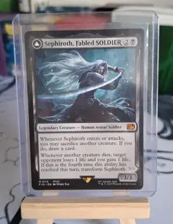 Sephiroth Fabled Soldier One Winged Angel MTG Final Fantasy M 0115 mythic rare - Image 1