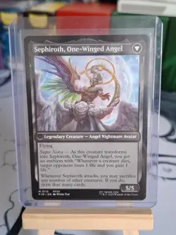 Sephiroth Fabled Soldier One Winged Angel MTG Final Fantasy M 0115 mythic rare - Image 2