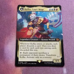 Kefka, Court Mage/Ruler Of Ruin Extended Art, MTG Single, FIN 0496 Mythic NM - Image 1
