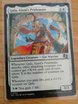 MTG Qala, Ajani's Pridemate 0032 J25 Foundations M/NM Free UK P&P - Image 1