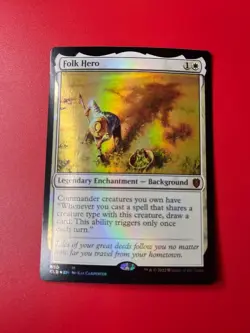 1 FOIL FOLK HERO - Commander - MTG - NM - Magic the Gathering - Image 1