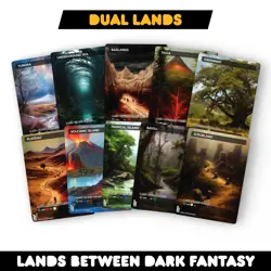 Lands Between Dark Fantasy Dual Lands Bundle - Set of 10 Playtest for Magic - Image 1