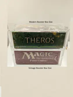 VINTAGE Magic Booster Box Magnetic Acrylic Case Storage Display MTG Case - Image 1