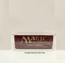 VINTAGE Magic Booster Box Magnetic Acrylic Case Storage Display MTG Case - Image 2