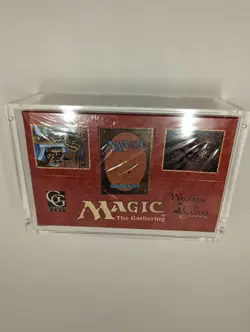 VINTAGE Magic Booster Box Magnetic Acrylic Case Storage Display MTG Case - Image 3