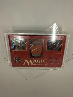 VINTAGE Magic Booster Box Magnetic Acrylic Case Storage Display MTG Case - Image 4