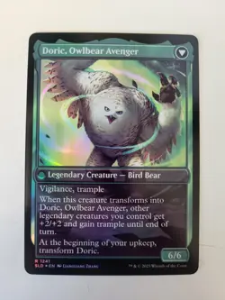 Doric Nature's Warden / Doric Owlbear Avenger Foil Secret L'Air NM ENG MTG - Image 2