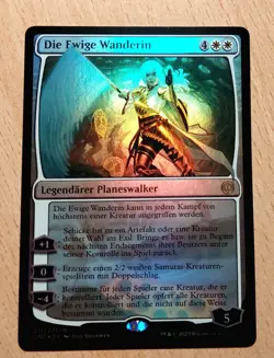 Mtg Magic: # FOIL Die Ewige Wanderin,The Eternal Wanderer, DEUTSCH Planeswalker - Image 2