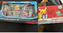 Pokemon Snorlax Ex & Blissey Ex and Holiday Calendar Bundle - Image 1