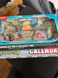 Pokemon Snorlax Ex & Blissey Ex and Holiday Calendar Bundle - Image 3