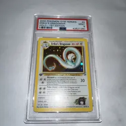 2000 POKEMON GYM HEROES HOLO-1ST EDITION #4 ERIKA'S DRAGONAIR PSA 9 - Image 1