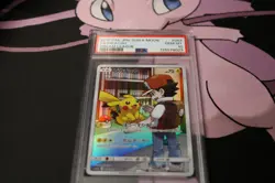 2019 Pokemon Pikachu Ash Japan Sun & Moon Dream League PSA 10 #054 CHR 8023 - Image 2