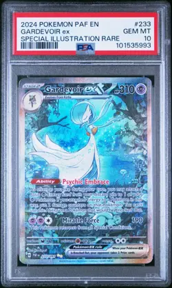 Pokemon (2024) Gardevoir EX SIR English Paldean Fates 233/091 PSA 10 - Image 1