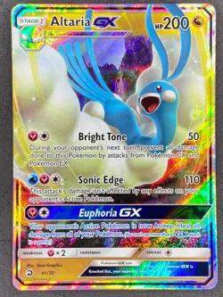 Pokemon Altaria GX 41/70 DRM Dragon Majesty NM - Image 1