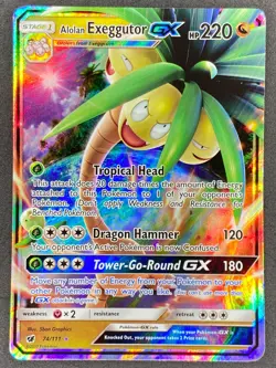 Pokemon Alolan Exeggutor GX 74/111 CIN Crimson Invasion LP/NM - Image 1