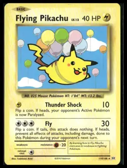 Flying Pikachu #110/108 XY - Evolutions Secret Rare | Pokemon - Image 1