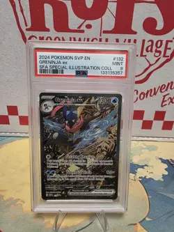 Pokemon TCG Greninja EX 132 Shrouded Fable Promo Special Illustration PSA 9 - Image 1